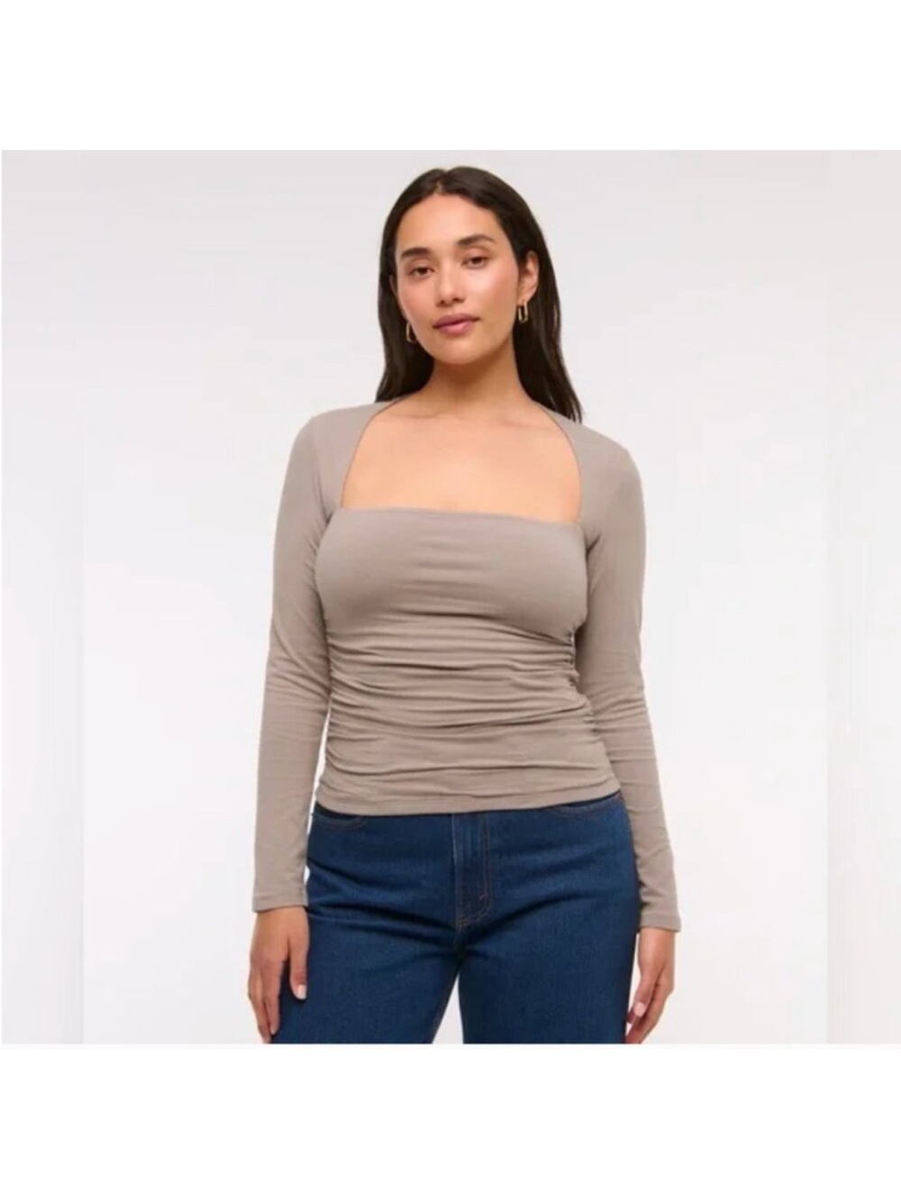 Abercrombie Ava Long-Sleeve Top size S